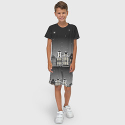 Детский костюм с шортами 3D Ночной город и звездное небо - фото 2