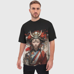 Мужская футболка oversize 3D Сказочная восточная принцесса  - фото 2