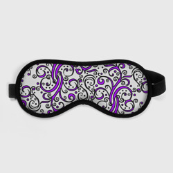 Фиолетовые кружевные узоры – Маска для сна 3D с принтом купить