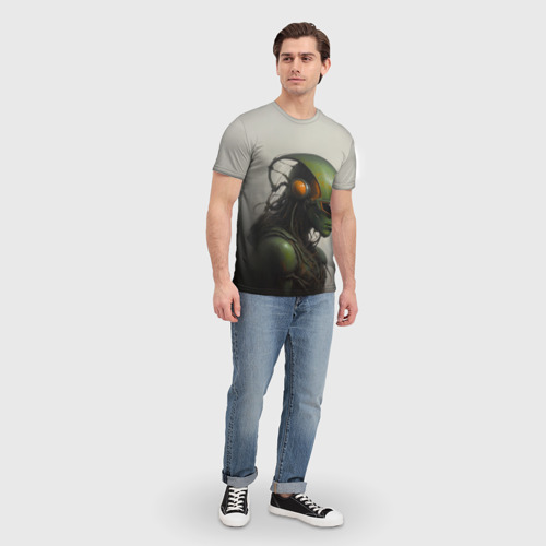 Мужская футболка 3D Инопланетный захватчик     , цвет 3D печать - фото 5