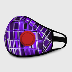 Фиолетовые прямоугольники – Маска из неопрена с принтом купить