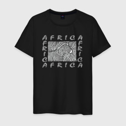 Мужская футболка хлопок Zebra Africa