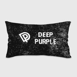 Подушка 3D антистресс Deep Purple glitch на темном фоне по-горизонтали