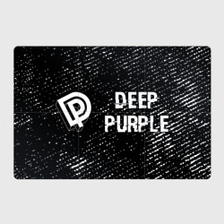 Магнитный плакат 3Х2 Deep Purple glitch на темном фоне по-горизонтали