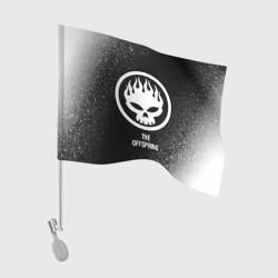 Флаг для автомобиля The Offspring glitch на темном фоне