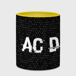 Кружка с полной запечаткой AC DC glitch на темном фоне по-горизонтали - фото 2