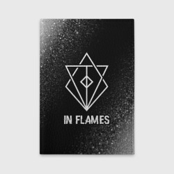 Обложка для автодокументов In Flames glitch на темном фоне