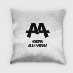 Подушка 3D Asking Alexandria glitch на светлом фоне