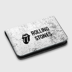 Картхолдер с принтом Rolling Stones glitch на светлом фоне по-горизонтали