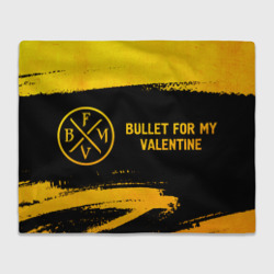 Плед 3D Bullet For My Valentine - gold gradient по-горизонтали