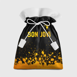 Подарочный 3D мешок Bon Jovi - gold gradient посередине