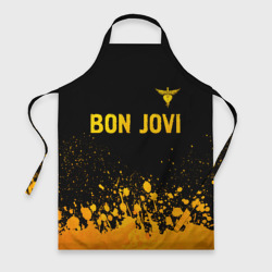 Фартук 3D Bon Jovi - gold gradient посередине