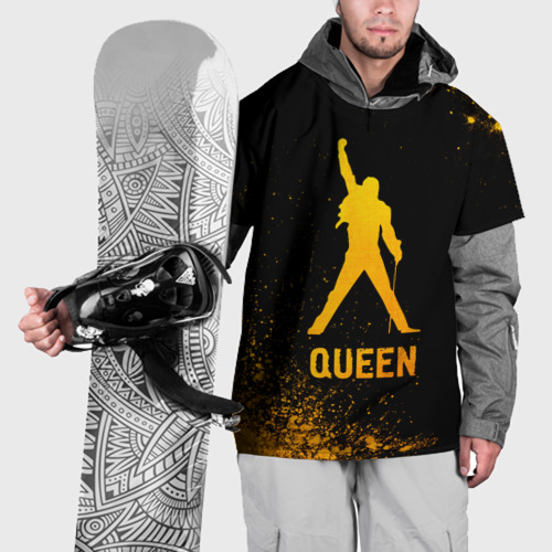 Накидка на куртку 3D Queen - gold gradient, цвет 3D печать