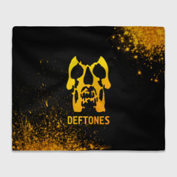 Плед 3D Deftones - gold gradient