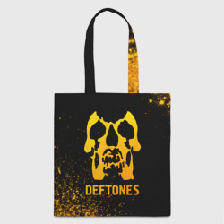 Шоппер 3D Deftones - gold gradient