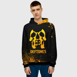 Мужская толстовка 3D Deftones - gold gradient - фото 2