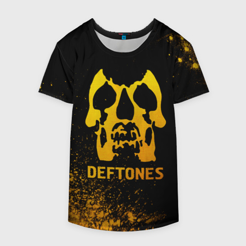 Накидка на куртку 3D Deftones - gold gradient, цвет 3D печать - фото 4