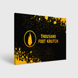 Холст прямоугольный Thousand Foot Krutch - gold gradient по-горизонтали