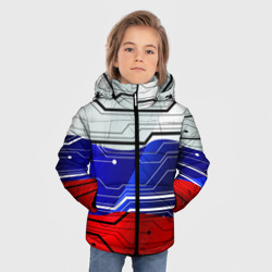 Зимняя куртка для мальчиков 3D Символика: русский хакер - фото 2