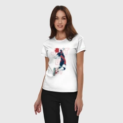 Женская пижама с белой футболкой хлопок Хината Шое - Волейбол  - фото 2