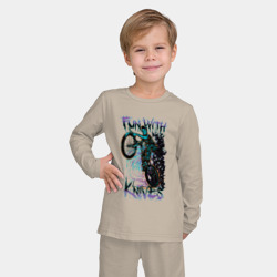 Детская пижама с лонгсливом хлопок Зомби на велике - фото 2