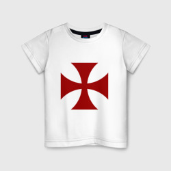 Детская футболка хлопок Крест рыцарей тамплиеров