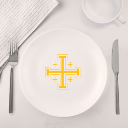Набор: тарелка + кружка Крест рыцарей Иерусалима и Эдессы - фото 2