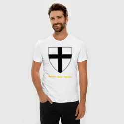 Мужская футболка хлопок Slim Крест тевтонских рыцарей - фото 2