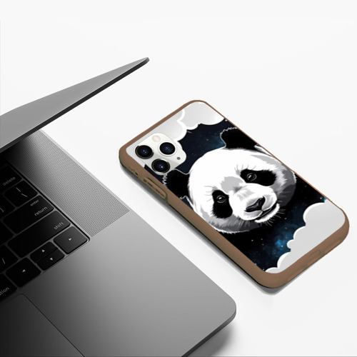 Чехол для iPhone 11 Pro Max матовый с принтом Панда портрет, фото #5