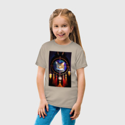 Детская футболка хлопок Кот шаман и ловец снов  - фото 2