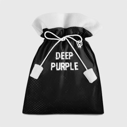 Подарочный 3D мешок Deep Purple glitch на темном фоне посередине