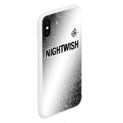 Чехол для iPhone XS Max матовый Nightwish glitch на светлом фоне посередине - фото 2