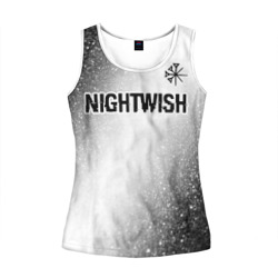 Nightwish glitch на светлом фоне посередине – Женская майка 3D с принтом купить