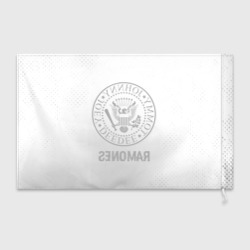Флаг 3D Ramones glitch на светлом фоне - фото 2
