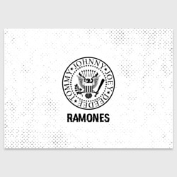 Поздравительная открытка Ramones glitch на светлом фоне