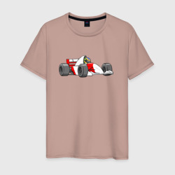 МакЛарен мультяшный – Мужская футболка хлопок с принтом купить со скидкой в -20%