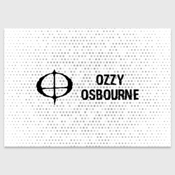 Поздравительная открытка Ozzy Osbourne glitch на светлом фоне по-горизонтали