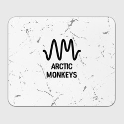 Прямоугольный коврик для мышки Arctic Monkeys glitch на светлом фоне