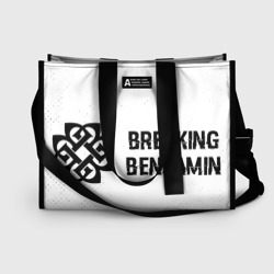 Breaking Benjamin glitch на светлом фоне по-горизонтали – Сумка-шоппер 3D с принтом купить