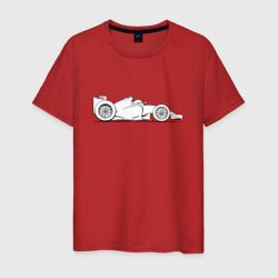 Формула-1 мультяшная сбоку – Мужская футболка хлопок с принтом купить со скидкой в -20%