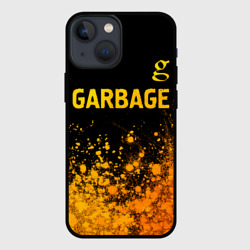 Чехол для iPhone 13 mini Garbage - gold gradient посередине