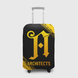 Чехол для чемодана 3D Architects - gold gradient