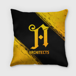 Подушка 3D Architects - gold gradient