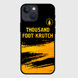 Чехол для iPhone 13 mini Thousand Foot Krutch - gold gradient посередине