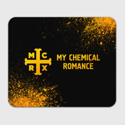 Прямоугольный коврик для мышки My Chemical Romance - gold gradient по-горизонтали