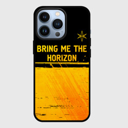 Чехол для iPhone 13 Pro Bring Me the Horizon - gold gradient посередине