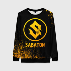 Женский свитшот 3D Sabaton - gold gradient