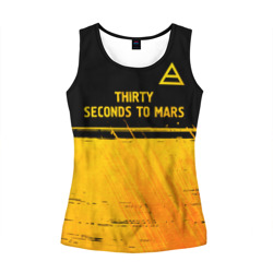 Thirty Seconds to Mars - gold gradient посередине – Женская майка 3D с принтом купить