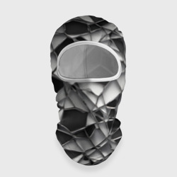 Чёрно-белая сетка – Балаклава 3D с принтом купить