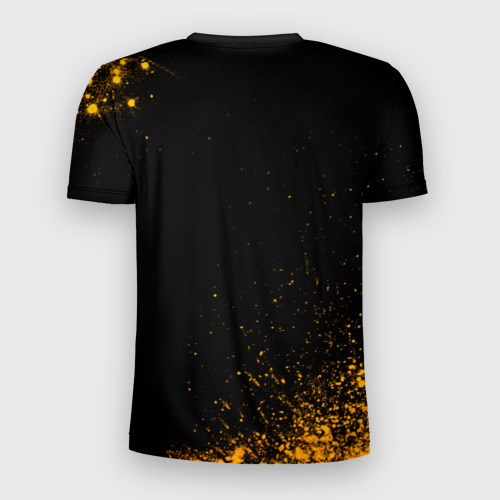 Мужская футболка 3D Slim Evanescence - gold gradient, цвет 3D печать - фото 2